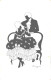 Lingen?:Lady On Sofa, Gentleman, Pre 1927 - Scherenschnitt - Silhouette