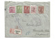 1920 ROMANIA HUNGARY TO GERMANY - REGISTERED COVER CLUJ ORADEA ISSUE MIXED FRANKING CENSORED RARE - TIMISOARA CENSORED - Other & Unclassified