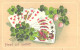 Playing Cards With Clovers, Pre 1918 - Playing Cards