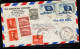 Delcampe - 1957 6 Nice Letters  Send To Denmark (usa14) - Storia Postale