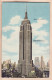 23915 / ⭐ EMPIRE STATE BUILDING NEW YORK CITY 30.04.1957 ( Weave ) Publisher: GENUINE CURTEICH CHICAGO - Empire State Building