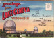 23968 / ⭐ Rare 18 Select Views GREETINGS From LAKE GENEVA WISCONSIN 1950s COMPLETE SET In COVER USA - Otros & Sin Clasificación