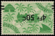 COTE DES SOMALIS Poste ** - 260a, Surcharge Renversée, Barres à Cheval: 4.50f. Sur 25c Vert-jaune - Cote: 300 - Neufs