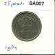 25 PESETAS 1984 SPANIEN SPAIN Münze #BA007.D.A - 25 Pesetas