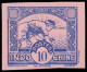 KOUANG-TCHEOU Poste ** - 148b, Non Dentelé, Sans Surcharge: 10c. Bleu Et Rose - Cote: 130 - Unused Stamps