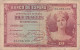 ESPAGNE - 10 PESETAS 1935 - Femme Couronnée Allégorie De La République N° Série A2066459 Série A - 10 Pesetas