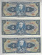 Brazil 3 Banknote Amato 14/16 Pick-133 151a 151b 2 Cruzeiros 1944 / 1956 Uncirculated - Brésil