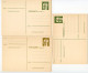 Germany, Berlin 1970's 3 Mint Postal Reply Cards - 8pf., 25pf. & 30pf. President Heinemann - Cartes Postales - Neuves