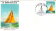 NOUVELLE CALEDONIE FDC 1987 VOILE COUPE DE L'AMERICA - FDC