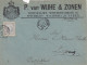 Envelop 18 Apr 1895 Zutphen Via Arnhem Oldenzaal D (spoor Kleionrond) Naar Leipzig - Postal History