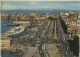 CAGLIARI -PANORAMA DEL PORTO E VIA ROMA DALL'ALTO -VG 1967 - Cagliari