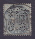 British India Perfin Perforé Lochung 'SS&Co.' 1874 Mi. 30, 1 Rupee Victoria Stamp HOWRAH Cancel (3 Scans) - 1882-1901 Empire