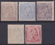 1874-127 CUBA SPAIN 1874 REPUBLICA 12 ½ C – 1 Pta COMPLETE SET - Préphilatélie