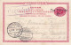 Sweden Postal Stationery Ganzsache Boxed Purple PAQUEBOT & 'Fra Sverige H.' Via KJØBENHAVN K. 1896 DRESDEN-BLASEWITZ - Postal Stationery