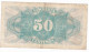 ESPAGNE - ESPAÑA - BILLET 50 Centimos GUERRE CIVILE FRANCO 1937 - Série B 1884309 - 1-2 Pesetas
