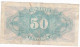 ESPAGNE - ESPAÑA - BILLET 50 Centimos GUERRE CIVILE FRANCO 1937 - Série B 7113083 - 1-2 Peseten