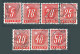 Delcampe - Switzerland, 1878-1938, Lot Of 42 Postal Due Stamps From Sets MiNr 1-9, 2-5, 8-10, 15-16, 17-20, 29-37 32-36 42-49 54-61 - Portomarken