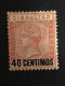 GIBRALTAR SG 19. 40c On 4d Orange Brown  MH*   CV. £55 - Gibraltar