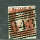 Great Britain USED 1841 Penny Red - Usados
