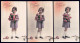 +++ CPA - Fantaisie - Série 3 Cartes - Enfant - Mode - Fille - Fillette - Girl - Bonne Année - Noyer 1361   // - Collections, Lots & Séries