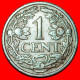 * RAMPANT LION (1913-1941): NETHERLANDS  1 CENT 1922! WILHELMINA (1890-1948) · LOW START ·  NO RESERVE! - 1 Cent