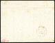 Lettre N°1 OBL Grille + Cursive "55 Xivry Le Franc" (Meurthe-et-Moselle) + "OR" Sur Lettre, Signé Calves. TB - 1849-1850 Cérès