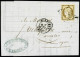 Lettre N°1 10c Bistre, Obl. PC 3015 (Saint-Brieuc, Côtes-du-Nord) Sur Lettre Du 4 Août 1854 Pour Légué, TTB - 1849-1850 Cérès