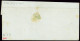 Lettre N°1 10c Bistre-jaune, OBL PC 158 + T15 "Aubenas (6)" Ardèche (1852) Sur Lettre. B - 1849-1850 Ceres