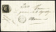 Lettre Càd T15 "Marennes 27 Mai 50" Sur N°3 20c Noir + Cursive "16 Soubize" Sur Lettre Du Commandant De La Garde Nationa - 1849-1850 Cérès