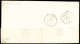 Lettre N°3 OBL Grille + T15 Pons (Charente-inférieure, 1850) Sur Lettre, Ind 15, TB - 1849-1850 Cérès