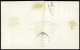 Lettre N°6 1f Carmin Avec Voisins En Haut Et En Bas, Obl. PC 3166 Sur Lettre De Saint-Lô (Manche) Pour Caen (Calvados),  - 1849-1850 Cérès