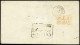 Lettre N°6A 1f Rouge-brun, Bien Margé, Sur Lettre De Cannes 7 Dec 51 Pour Les Indes Anglaises, Cachet De Transit Bombay  - 1849-1850 Ceres