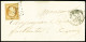 Lettre N°9 10c Bistre-jaune OBL PC 2402 + T15 Périgueux (Dordogne, 1854) Sur Lettre, TB - 1852 Luis-Napoléon