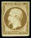 (*) N°9a 10 Bistre-brun, Bien Margé, Neuf Sans Gomme, TB, Très Rare. Cert. Scheller - 1852 Luigi-Napoleone