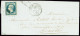Lettre N°10 OBL PC 3463 + Cursive "37 Valbonnais" + T15 "La Mure D'Isère (37)" (1853) Sur Lettre. TB - 1852 Luis-Napoléon