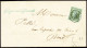 Lettre N°11 1c Olive, OBL T15 Bordeaux (1863) Sur Circulaire Pour L'élection Des Membres De La Chambre De Commerce De Bo - 1853-1860 Napoleon III