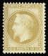* N°28A 10c Bistre, Neuf * (gomme Partielle), TB. Signé Calves - 1863-1870 Napoléon III Lauré