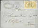 Lettre N°43B En Paire OBL GC 1092 + T17 "Commentry (3)" Allier (1871) Sur Lettre. TB - 1870 Emission De Bordeaux