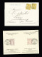 Lettre 13 Lettres Et Cartes Postales Précurseurs AFF Type Sage Dont CAD D'essai Pointillé "Paris Pl De La Bourse" (1881  - 1876-1898 Sage (Type II)