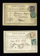 Delcampe - Lettre 13 Lettres Et Cartes Postales Précurseurs AFF Type Sage Dont CAD D'essai Pointillé "Paris Pl De La Bourse" (1881  - 1876-1898 Sage (Type II)