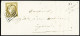 Lettre N°1 OBL Grille + Cursive "81 St Laurent-s-Gorre" Sur Lettre Locale Du 22.4.1851. TB - Other & Unclassified