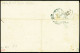 Lettre N°14 + 16, 2 Pièces, OBL Ancre + CAD "Quirinal" (1862 - Salles N°815 - Ind 20) Sur Lettre Pour Rome Avec Cachet O - Maritieme Post