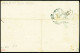 Lettre N°14 + 16, 2 Pièces, OBL Ancre + CAD "Quirinal" (1862 - Salles N°815 - Ind 20) Sur Lettre Pour Rome Avec Cachet O - Maritime Post