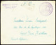 Lettre Lettre En Franchise Avec Au Recto Griffe Violette "canonnière Fluviale Balny" Et Au Verso Griffe Violette "Forces - Naval Post