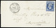 Lettre N°22 OBL GC 5007 + CAD Perlé T22 "El Arrouch Algérie" (1867) Sur Lettre, Ind 15. TB - 1849-1876: Classic Period