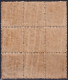 1879-255 CUBA SPAIN TELEGRAPH Ed.47 1879 ALFONSO XII 2 Ptas BLOCK 9.  - Préphilatélie