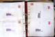 Delcampe - **,lettre Collection De TVP Briat Rouges Plupart Autocollants Dans Un Classeur De Bureau Rouge : Plus De 280 TVP Neufs ( - Verzamelingen
