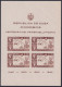 1940-365 CUBA REPUBLICA 1940 SELLADO SHEET ROWLAND HILL BEND CORNER SEE IMAGEN.  - Blocks & Sheetlets