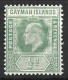 CAYMAN Is...KING EDWARD VII..(1901-10.)......" 1907..".....HALFd......SG25......(CAT.VAL.£5...).......MH.. - Kaaiman Eilanden