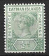 CAYMAN Is...QUEEN VICTORIA...(1837-01.)...." 1900."......HALFd .....SG1a.....PALE......MH. - Kaaiman Eilanden